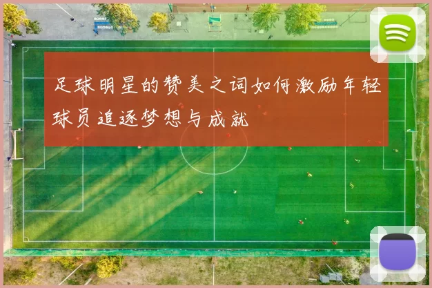 足球明星的赞美之词如何激励年轻球员追逐梦想与成就